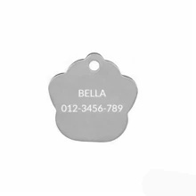 Custom Dog Tags Pendant, Personalised Cat Dog Puppy Pet ID Name Pendants, Collar Tag Pendant Pet Accessories Cat's Paw Shape Pendant, Prevention Of Accidental Loss Perfect Gift For Your Pet - Multicolor - View 25