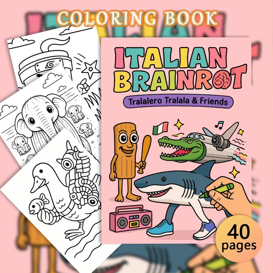 Kids Paint-By-Number Kits - Tralalero Tralala & Friends - View 1