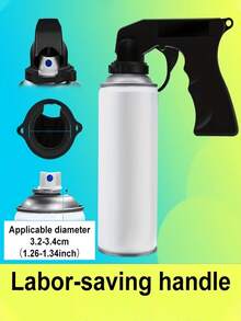 1pc, Spray Adapter Paint Care Spray Gun Handle, With Full Grip Trigger Lock Collar For Car Maintenance