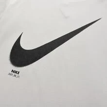 Nike Sportswear Classic Logo Short-Sleeve T-Shirt With Straight Shoulder Sleeve For Sporty And Casual Wear, Suitable For Running And Training - White - View 6