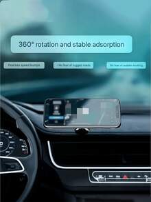 Super Strong Magnetic Phone Holder For Car – 360° Rotating Universal Mount With Metal Base For Air Vent – Compatible With IPhone, Smartphones - A - View 7