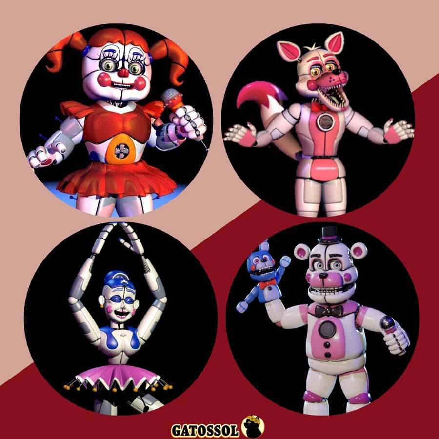 KIT With 4 FNAF Buttons - Buttons Buttons 4.5CM Brooch Anime GAME - Otaku Nerd Geek Button - Button - Button - Brooches - Button - Buttons - Butom - Botoms - Pin - Pins - Button - Bottom - Button Buttons - KIT 12 - Ver 1