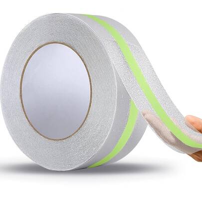 PEVA透明夜光防滑胶带，适用于楼梯、台阶、地板的防滑贴纸，柔软舒适的浴室防滑条，防水防滑贴纸，适用于浴室、厨房、泳池