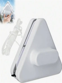 双面磁性玻璃清洁工具,强力磁性玻璃清洁器,适用于高层建筑,适用于3-10毫米厚的窗户 - 白色 - 查看 7