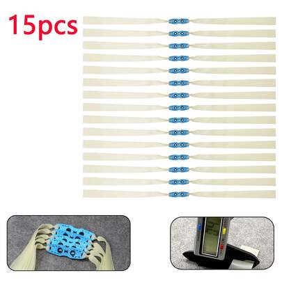 15 piezas Accesorios de reondador para caza al aire libre, bandas de goma planas de 0.4mm de grosor, equipo de práctica y competición de tiro con arco