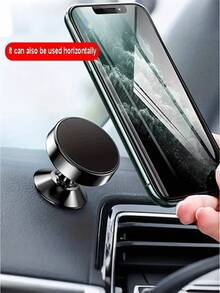Super Strong Magnetic Phone Holder For Car – 360° Rotating Universal Mount With Metal Base For Air Vent – Compatible With IPhone, Smartphones - A - View 10