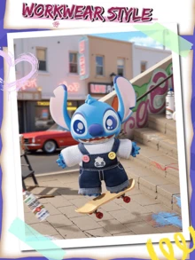 Lilo & Stitch Dress-Up Show Series Blind Box , 6 Regular Styles + 1 Hidden Chase, Multiple Styled Poses with Vivid Expressions & Accessories, Sweet Style & Niche Aesthetic Fresh Bright Whimsical Cute, Perfect for Collectors, Children, Students, Teen & Young Women. - 彩色 - 查看 8
