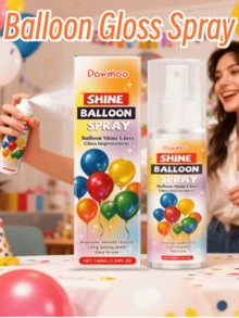 Balloon Glossy Spray, Party Atmosphere Festive Decoration Spray, Evenly Distributed, Non-Sticky, Shiny Spray - Multicolor - View 2