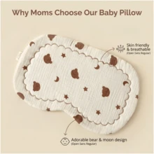 Newborn Pillow, Infant Baby Muslin Cloud Pillow, Baby Toddler Pillow, Absorbent Breathable Flat Pillow, Baby Anti-Spit Milk Pillow Pad - Multicolor - View 4