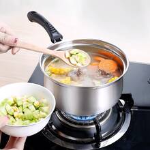 Stainless Steel Mini Pot - Kitchen Pots, Mini Soup And Noodle Cooking Pot, Compatible With Electric Stovetops, Versatile Small Steam Pot With Lid, No Power Supply Needed - Multicolor - View 6