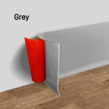 1pc 10cm X 2m Flexible Baseboard, Made Of Soft PVC Material, Waterproof Self-Adhesive, Decorative Accessory - Multicolor - View 19