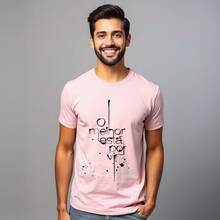 Camiseta o melhor esta por vir Cristã Malha Premium - Rosa Bebê - Visão 1