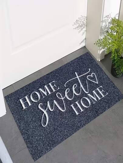 1件装可水洗仿羊皮门垫，装饰地毯，适用于玄关、厨房、客厅、卧室