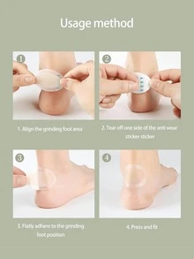 50片装凝胶鞋跟保护贴：透明超薄隐形鞋底摩擦垫，防磨高跟鞋，粘性防磨水泡贴，鞋垫，鞋贴，缓解疼痛，足部护理，防滑垫。适用于户外、运动、旅行、居家、办公、学校等各种场合。提供60片/40片/20片/10片/5片装。 - 透明 - 查看 10