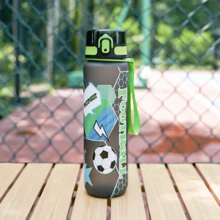 1pc 1000ml/32oz & 750ml/26oz Large Capacity 3D Printed Butterfly & Football Pattern Water Bottle, Straight Drinking Spout, Carry Strap For Convenient Portability, Suitable For Outdoor, Gym, Holiday & Birthday Gifts - Multicolor - View 19