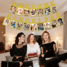 1 Set, Großartig seit 2010/2008/1996/1986 Gold Glitzer Foto Banner - Glücklich 16./18./30./40. Geburtstag Party Banner - 16./18./30./40. Hochzeitstag Dekorationen - Meilenstein Geburtstags Party Dekorationen, Gold Glitzer Süß 16/18/30/40 Geburtstag und Jahrestag Dekorationen Party Zubehör - Verschiedenfarbig - Übersicht 5