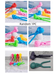 4pcs/Set Snowball Clip, Winter Outdoor Snowball Clip, Snowball Fight Interactive Set