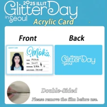 Ill-IT 卡、身份证、Glitterday 周边卡、Kpop 粉丝周边商品、元熙、Iroha、Moka、珉周卡、卡片、收藏卡、蓝白卡片、可收纳于卡套、生日礼物、派对礼品 - 彩色 - 查看 17