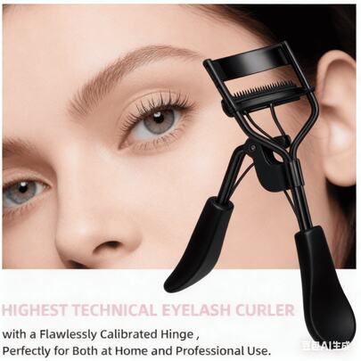 1pc Portable Eyelash Curler, Stainless Steel Eyelash Comb, Long-Lasting Curl, Suitable For Daily Makeup