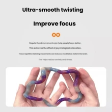 tangle 官方扭扭拼图减压玩具，多动症专注力训练手指玩具 - 扭扭解壓玩具-幻石-紫檀 - 查看 4