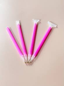 4pcs/Set Diamond Painting Glue Pen Kit, Includes Diamond Pen Tips In Pink/Blue/Purple Colors - Multicolor - View 5
