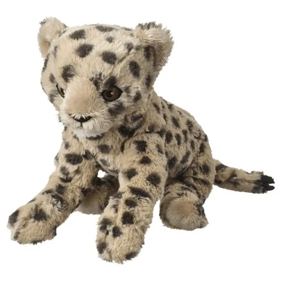 IKEA SANDLÖPARE 24cm Beige Cheetah Cub Plush Toy, Made Of Soft, Skin-Friendly Plush With A Spotted Texture. Suitable As A Backpack Charm. Machine Washable. Beige.