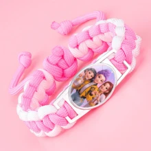 Mattel 5件套可调节绳编手链套装 - K-POP恶魔猎人主题编织手链，金属扣，卡通动漫人物设计，适合作为友谊礼物或情人节礼物送给女性和女孩 - 彩色 - 查看 19