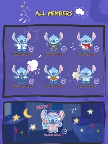 Lilo & Stitch Dress-Up Show Series Blind Box , 6 Regular Styles + 1 Hidden Chase, Multiple Styled Poses with Vivid Expressions & Accessories, Sweet Style & Niche Aesthetic Fresh Bright Whimsical Cute, Perfect for Collectors, Children, Students, Teen & Young Women. - 彩色 - 查看 3