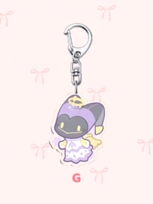 1个卡通动漫亚克力钥匙扣，动漫周边-维姬、查理、阿拉斯托印花壁球钥匙扣，地狱旅馆钥匙扣，汽车钥匙圈。粉丝的完美礼物，角色扮演配件，汽车钥匙包背包小饰品钥匙圈配件，创意学生礼物。 - 彩色 - 查看 9