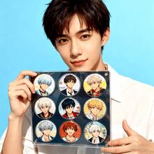 Black Anime Character Acrylic Display Stand, High Transparency Anti-Dust Thickened, Suitable For Displaying Badges Of Gumi And Gumi Series, Baji Badge Size Is 58mm, Can Store 9 Or 1 Baji - Black - View 3