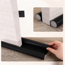 1pc Leather Door Seal Strip, EPE Foam + Leather Insulation Weatherstrip - Multicolor - View 14