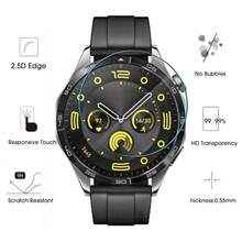 5pcs Transparent Glass Screen Protector Film For Huawei Watch GT5 GT4, Scratch-Resistant Glass Screen Protector, Suitable As Birthday/'s Day/Boyfriend/Girlfriend Gift - WATCH GT 4 (41 Mm) - View 4