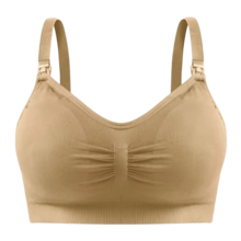 Set Of 2 Nursing Bras With Removable Postpartum Cups, Seamless Reinforced Fabric - Rusty Rose - View 3