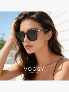 VOGGY 时尚简约复古轻便大号金属 TR 偏光装饰太阳镜，适合男女运动驾驶户外骑行钓鱼度假旅行派对装饰道具礼物 - A style - 查看 6