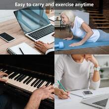 2个蜂窝硅胶握力器，腕部和手臂肌肉训练器，手指力量增强器，手部康复减压工具 - 彩色 - 查看 6