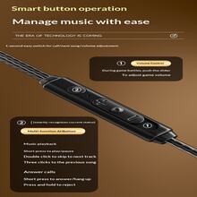 有线入耳式监听耳机 - 双动圈HiFi立体声，降噪耳塞，可拆卸线缆，USB供电，橡胶舒适贴合，动漫/电影/电视/游戏理想之选 - 槍色 - 查看 5