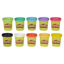 Hasbro 儿童橡皮泥套装，10罐，每罐2盎司（共20盎司），软性造型黏土 - 彩色 - 查看 2