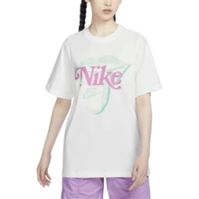 Nike Sportswear Classic Logo Short-Sleeve T-Shirt With Straight Shoulder Sleeve For Sporty And Casual Wear, Suitable For Running And Training - White - View 4