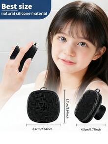 1pc Upgraded Silicone Facial Cleansing Brush - Deep Exfoliation And Beard Cleaning - Daily Care And Travel Use - Silicone Facial Brush - Suitable For All Skin Types Men & Women - Double-Sided Design | Low Allergenicity | Easy To Clean - Multicolor - View 7