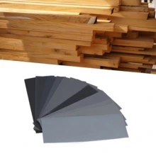 Papel de lija agua/seco 14pcs, para pulir madera/metal, granos 120#-3000#, uso dual húmedo/seco, efecto lijado excelente, aplicación amplia, material resina premium, duradero y eficiente, tamaño pequeño y peso ligero, fácil almacenar y transportar para trabajo. - Negro - Ver 3
