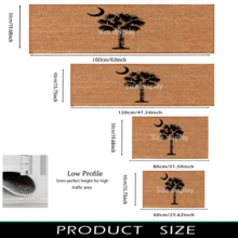 1 szt. Dywan z nadrukiem w kształcie drzewa kokosowego, mata z imitacji wełny – bardzo chłonna, łatwa do czyszczenia, odpowiednia do wystroju wnętrz, do domu, na farmę, do przedpokoju, do wnętrz, do kuchni, jadalni, małego biura/biura domowego, do zlewu, pralni, wycieraczki, maty kuchennej, maty antypoślizgowej - Wielokolorowe - Zobacz 9