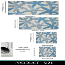 1 Stück Teppich mit Meereskreatur Muster, Kunstwoll-Matte - hochabsorbierend, leicht zu reinigen, geeignet für Heimdekoration, Bauernhaus, Eingangsbereich, Innenbereich, Raum, Küche, Esszimmer, kleines Büro/Homeoffice, Waschbecken, Waschküche, Fußmatte, Küchenmatte, rutschfeste Matte - Verschiedenfarbig - Übersicht 9