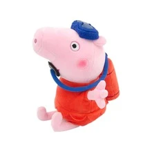 Peppa Pig 毛绒挂件摆件 – 专业角色扮演系列：运动员和跳水运动员，设计可爱 – 柔软的毛绒材质，适合儿童和收藏家，可作为挂饰挂在包包、背包、钱包或旅行包上 – 高 15 厘米（约 5.9 英寸）/ 19 厘米（约 7.5 英寸） - 彩色 - 查看 9