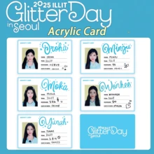 Ill-IT 卡、身份证、Glitterday 周边卡、Kpop 粉丝周边商品、元熙、Iroha、Moka、珉周卡、卡片、收藏卡、蓝白卡片、可收纳于卡套、生日礼物、派对礼品 - 彩色 - 查看 2