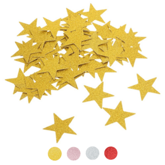 100 st. glänsande gyllene konfetti bordsdekor glittrande stjärnor konfetti pentagram handgjort papper roséguld silver stjärnformad strössel för bröllop födelsedag examen dop fest bordsdekorationer tillbehör