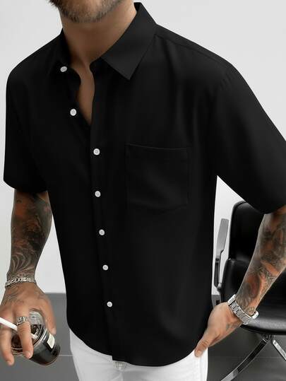 男士休闲短袖T恤，夏季