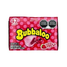 Ricolino Bubbalo Sabor Fresa Strawberry Flavored Gum 47 Pieces Mexican Candy Dulces Mexicanos Sweet Chewy Snack Bonbon Juicy - Strawberry - 查看 3