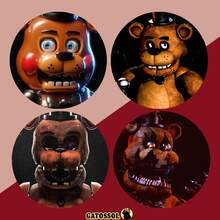 KIT With 4 FNAF Buttons - Buttons Buttons 4.5CM Brooch Anime GAME - Otaku Nerd Geek Button - Button - Button - Brooches - Button - Buttons - Butom - Botoms - Pin - Pins - Button - Bottom - Button Buttons - KIT 09 - Ver 1