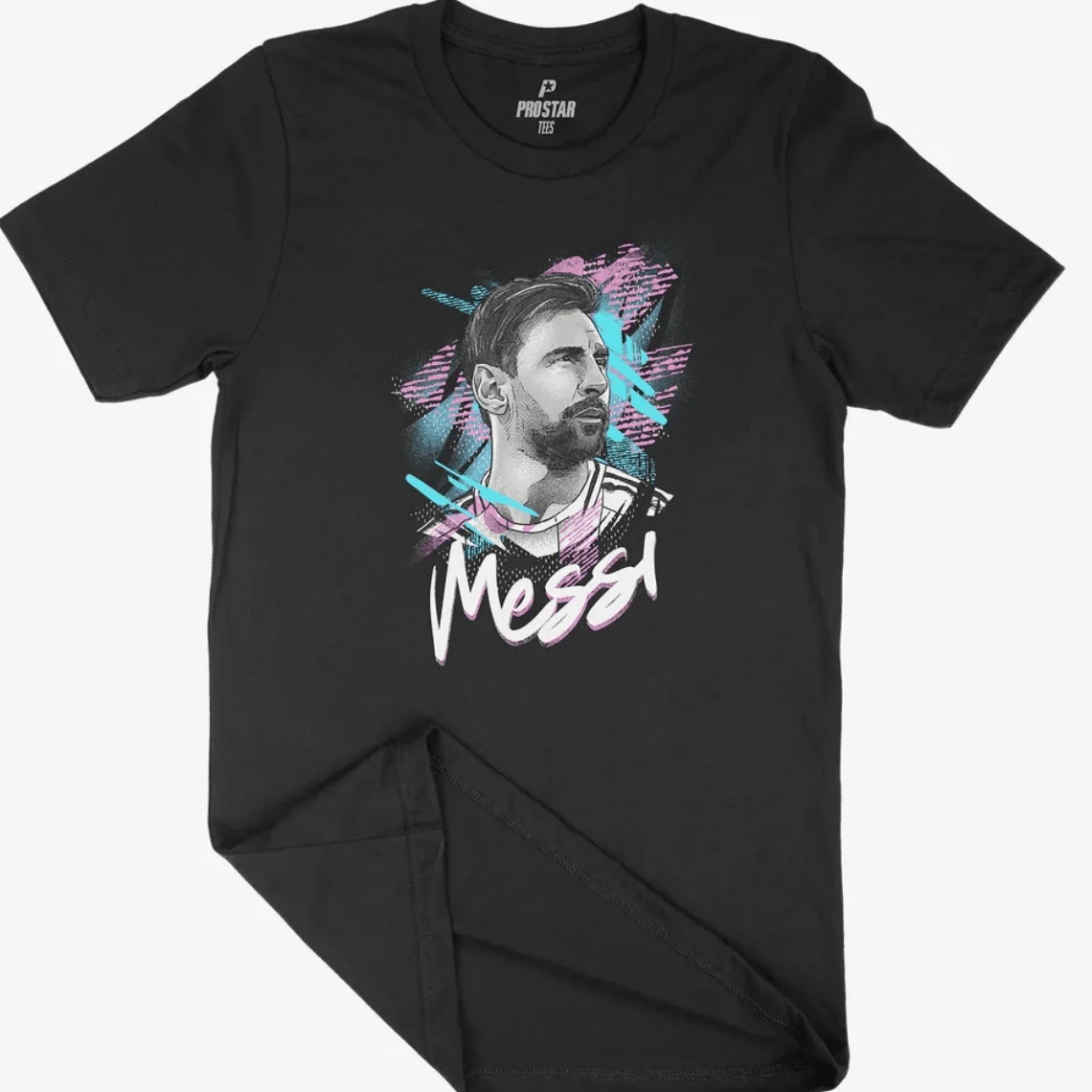 Lionel Illustrated Graphic T-Shirt Hand-Drawn Fan Art - màu đen - Xem 1