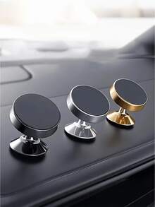 Super Strong Magnetic Phone Holder For Car – 360° Rotating Universal Mount With Metal Base For Air Vent – Compatible With IPhone, Smartphones - A - View 2